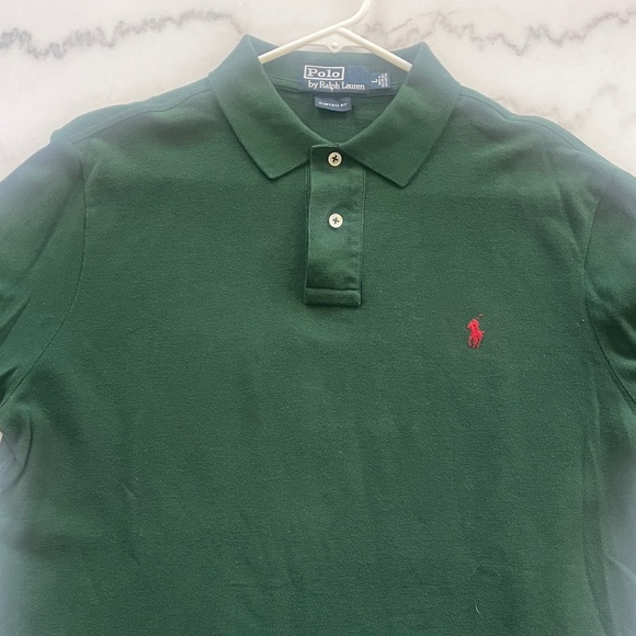 Polo by Ralph Lauren Men's Forest Green Polo Shirt - Picture 1 of 3
